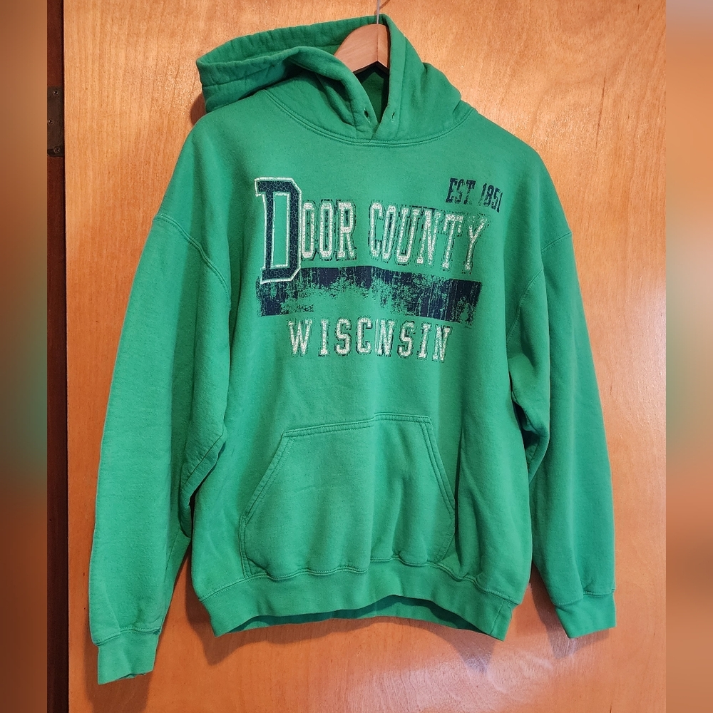 Door County Wisconsin Green Hoodie
